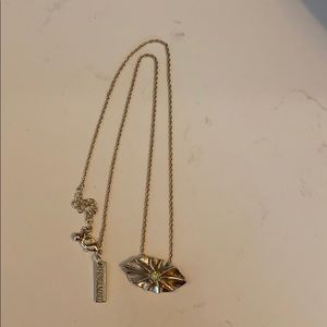 Kendra Scott vintage rare gold opal necklace